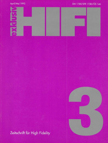 Hifi Exklusiv 3/1993 Zeitschrift