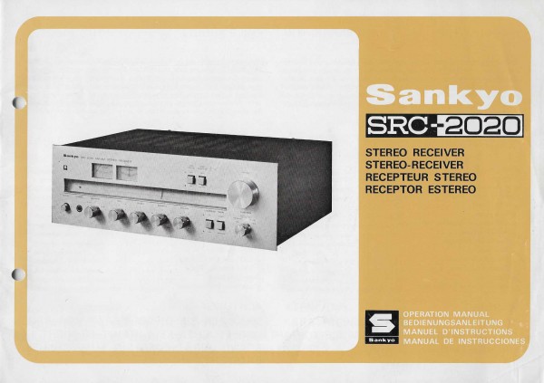 Sankyo SRC-2020 Bedienungsanleitung