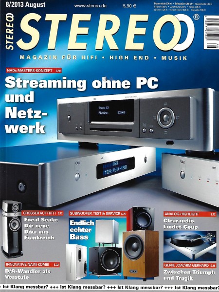Stereo 8/2013 Zeitschrift
