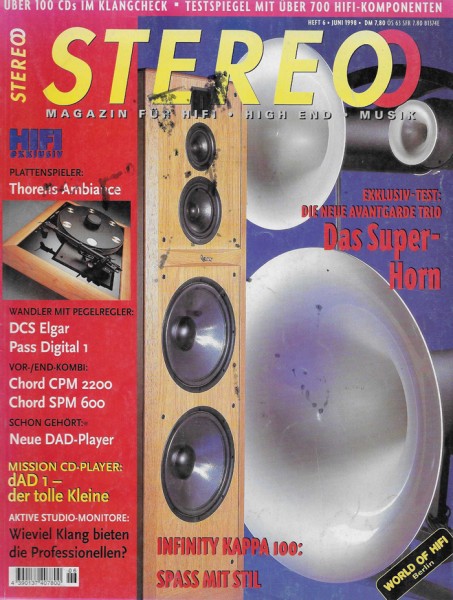Stereo 6/1998 Zeitschrift