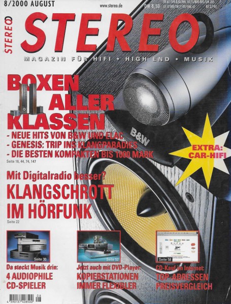 Stereo 8/2000 Zeitschrift