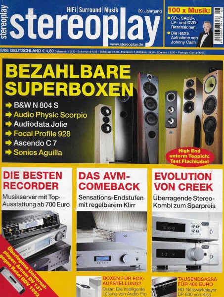 Stereoplay 8/2006 Cover
