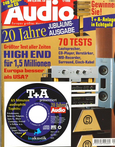 Audio 1/1998 Zeitschrift