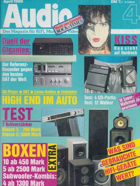 Audio 4/1989 Zeitschrift