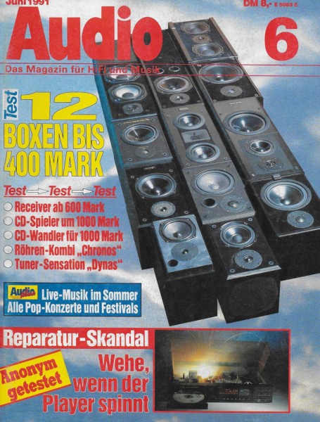 Audio 6/1991 Zeitschrift