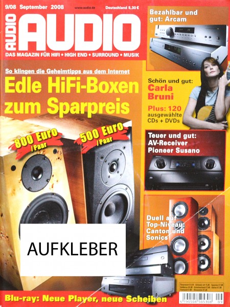 Audio 9/2008 Zeitschrift