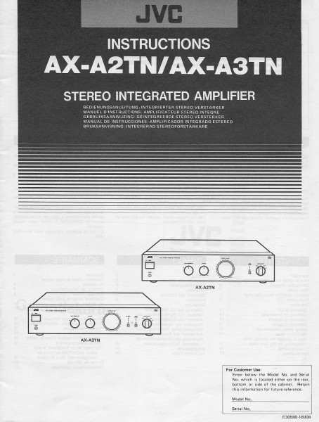 JVC AX-A2TN/AX-A3TN Bedienungsanleitung