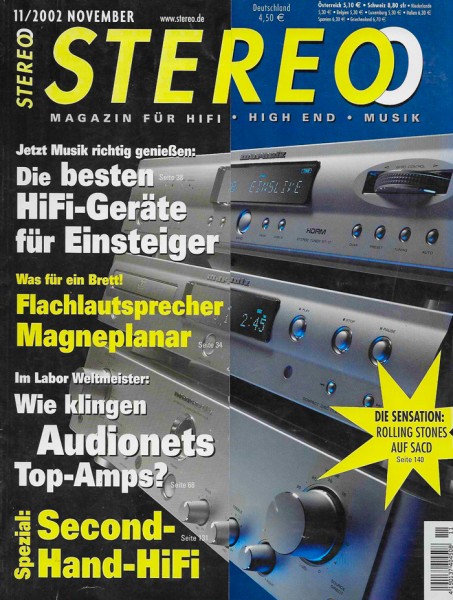 Stereo 11/2002 Zeitschrift