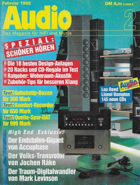 Audio 2/1992 Zeitschrift