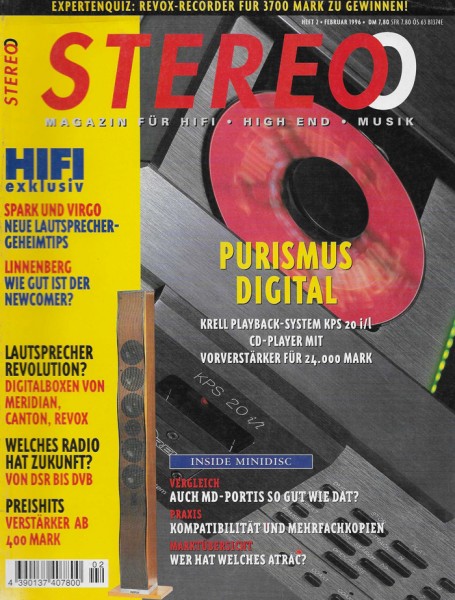 Stereo 2/1996 Zeitschrift