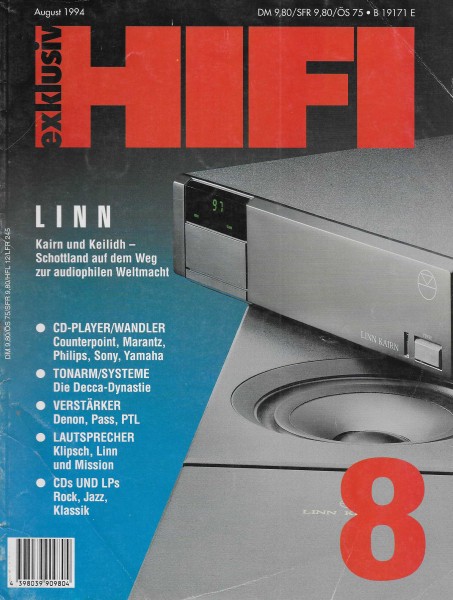 Hifi Exklusiv 8/1994 Zeitschrift