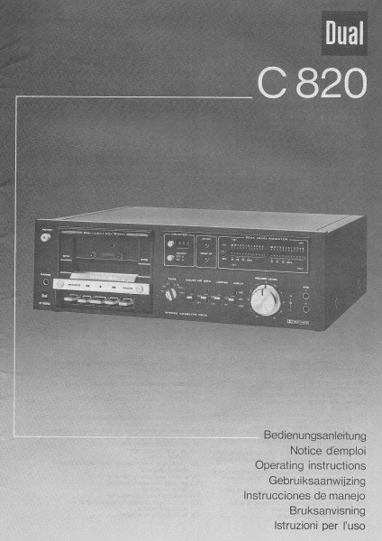 Dual C 820 Bedienungsanleitung
