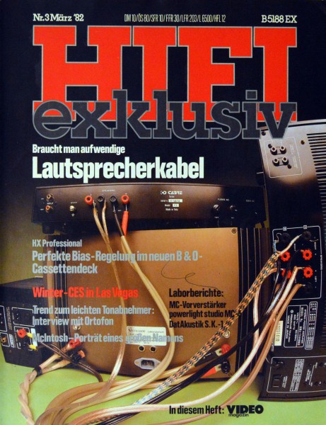 Hifi Exklusiv 3/1982 Zeitschrift
