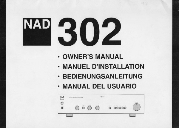 NAD 302 Bedienungsanleitung