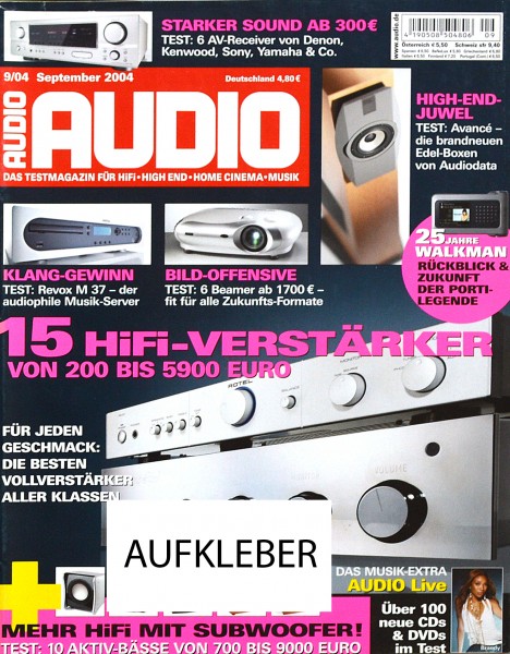 Audio 9/2004 Zeitschrift