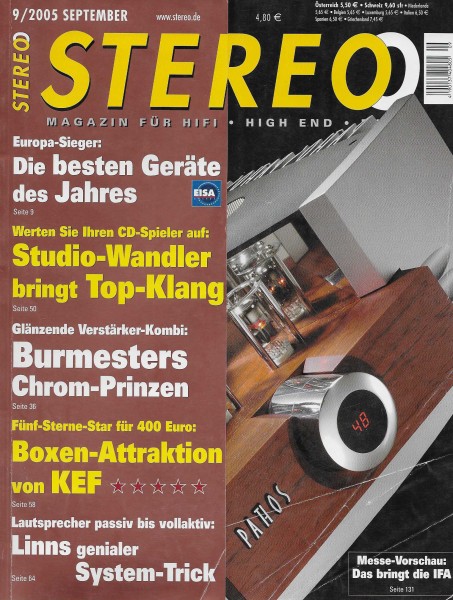Stereo 9/2005 Zeitschrift