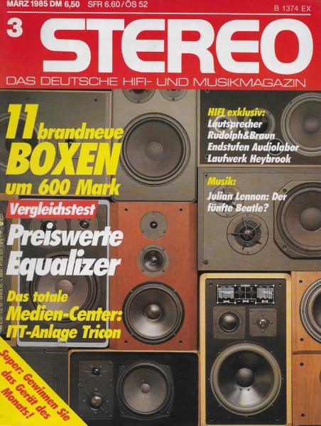 Stereo 3/1985 Zeitschrift