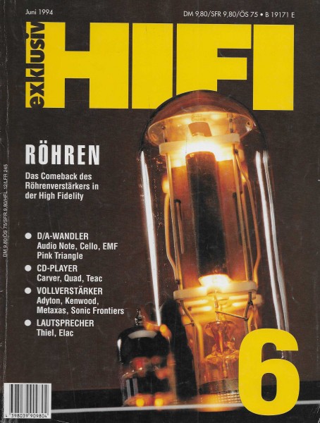 Hifi Exklusiv 6/1994 Zeitschrift