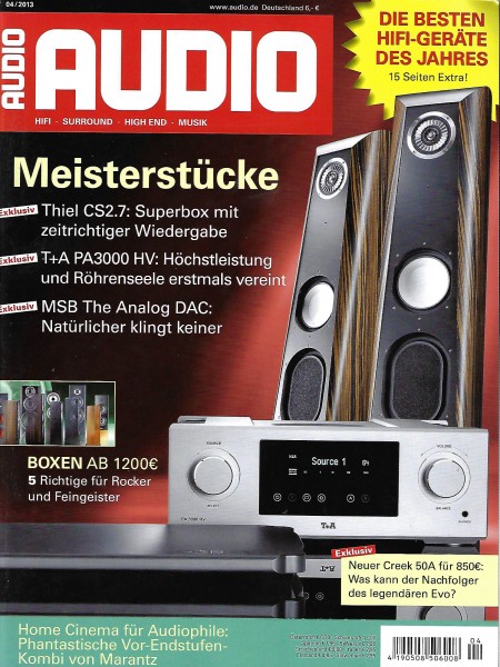 Audio 4/2013 Zeitschrift