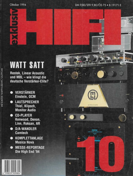 Hifi Exklusiv 10/1994 Zeitschrift