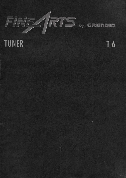 Grundig FineArts T6 Bedienungsanleitung