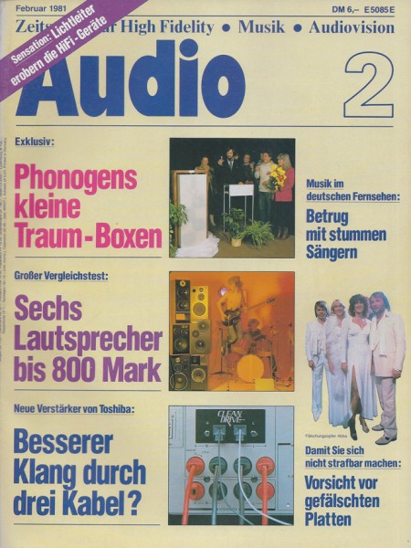 Audio 2/1981 Zeitschrift