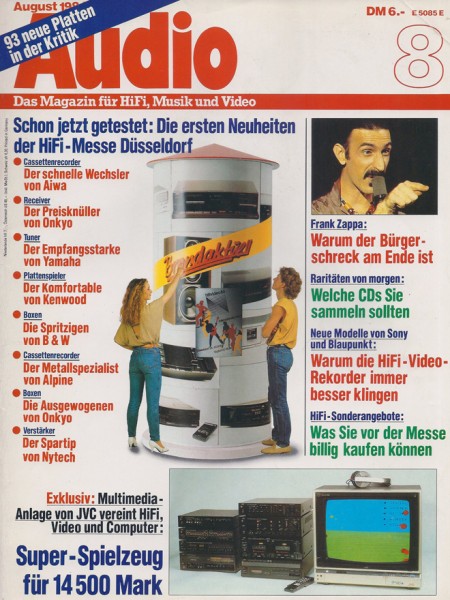 Audio 8/1984 Zeitschrift
