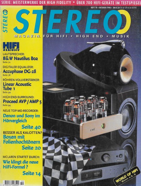 Stereo 10/1998 Zeitschrift