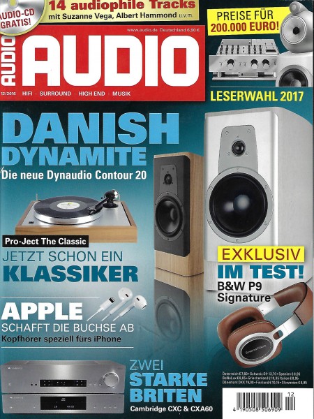 Audio 12/2016 Zeitschrift
