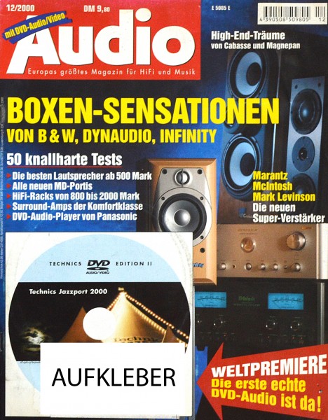 Audio 12/2000 Zeitschrift