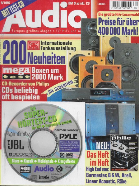 Audio 9/1997 Cover