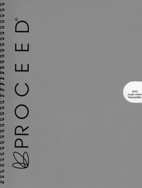 Proceed AVP2 Bedienungsanleitung