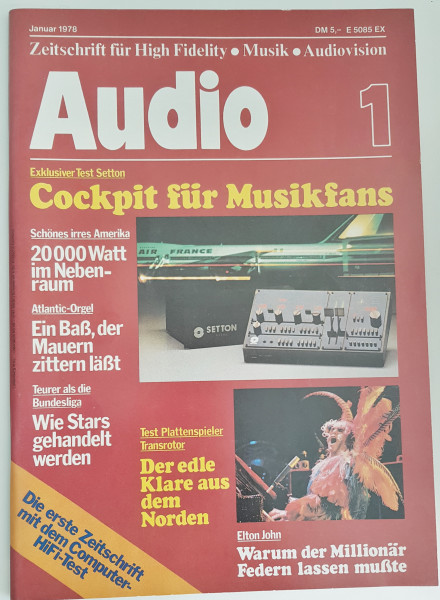 Audio 1/1978 Zeitschrift/ 1. Ausgabe!