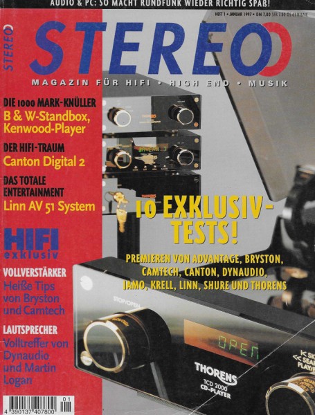 Stereo 1/1997 Zeitschrift