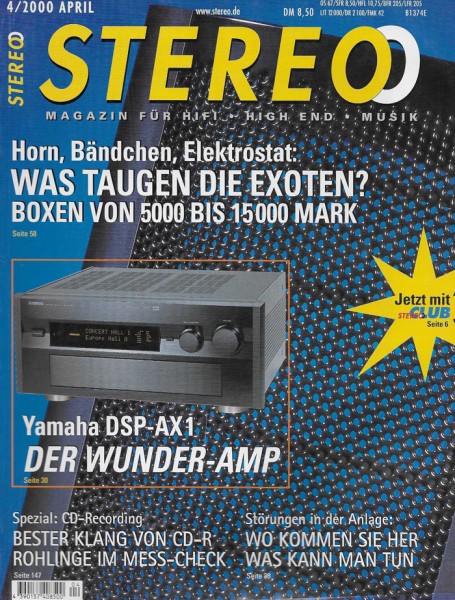 Stereo 4/2000 Zeitschrift