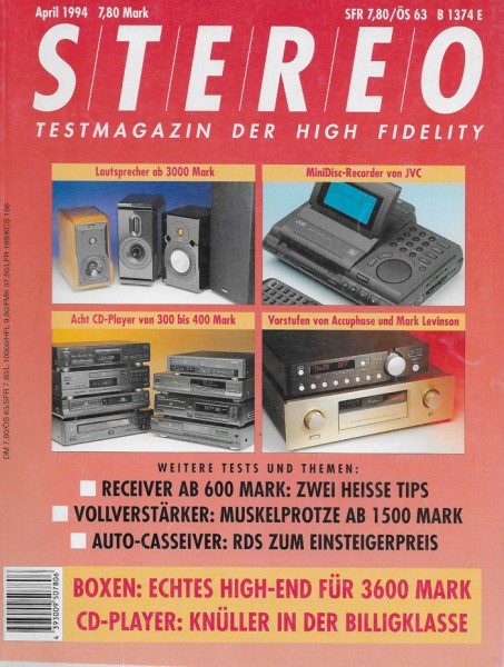 Stereo 4/1994 Zeitschrift
