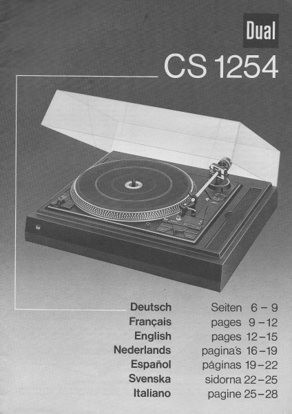 Dual CS 1254 Bedienungsanleitung