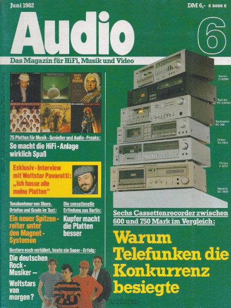 Audio 6/1982 Zeitschrift