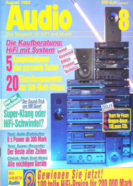 Audio 8/1993 Zeitschrift