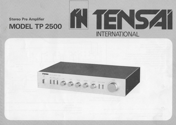 Tensai Model TP 2500 Bedienungsanleitung