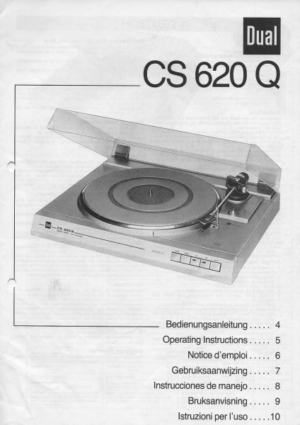 Dual CS 620 Q Bedienungsanleitung