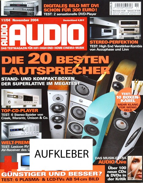 Audio 11/2004 Zeitschrift