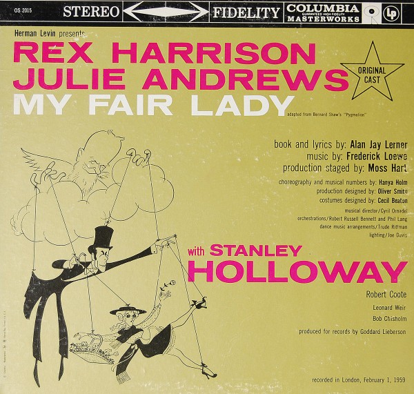 Rex Harrison, Julie Andrews and Stanley Holloway - My Fair Lady