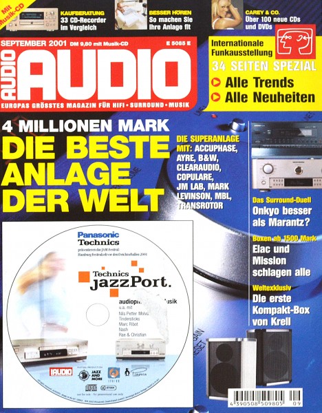 Audio 9/2001 Zeitschrift