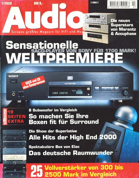 Audio 7/2000 Zeitschrift