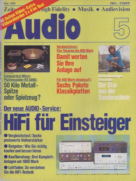 Audio 5/1980 Zeitschrift