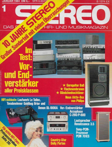 Stereo 1/1984 Zeitschrift