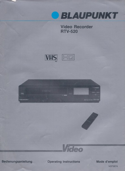 Blaupunkt RTV-520 Bedienungsanleitung