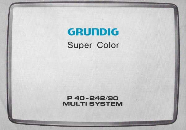 Grundig P-40-242/90 Bedienungsanleitung