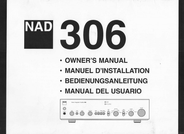 NAD 306 Bedienungsanleitung